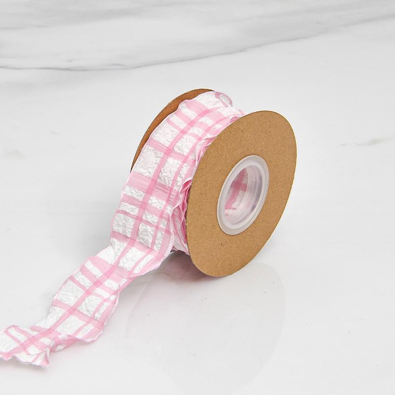 

Изготовление элегантных пузырчатых лент, оборки, гофрированная ткань, пряжа «рыбий хвост», завивка, украшение для торта, аксессуары для волос, украшение для дома 3.8cm*9m/1 roll