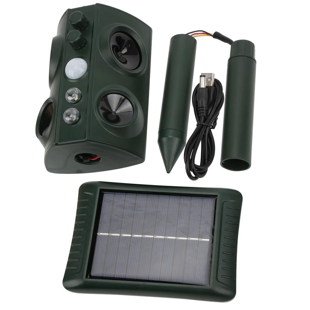 Outdoor Solar Animal Repellent Ultrasonic Vibration Smart Animal Snake Repellent