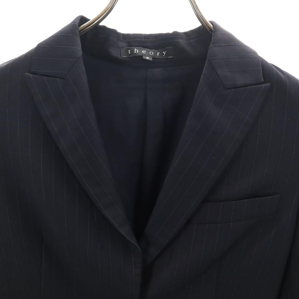 theory made in Japan Striped Pattern pants suit Setup 2 Navy Women Used