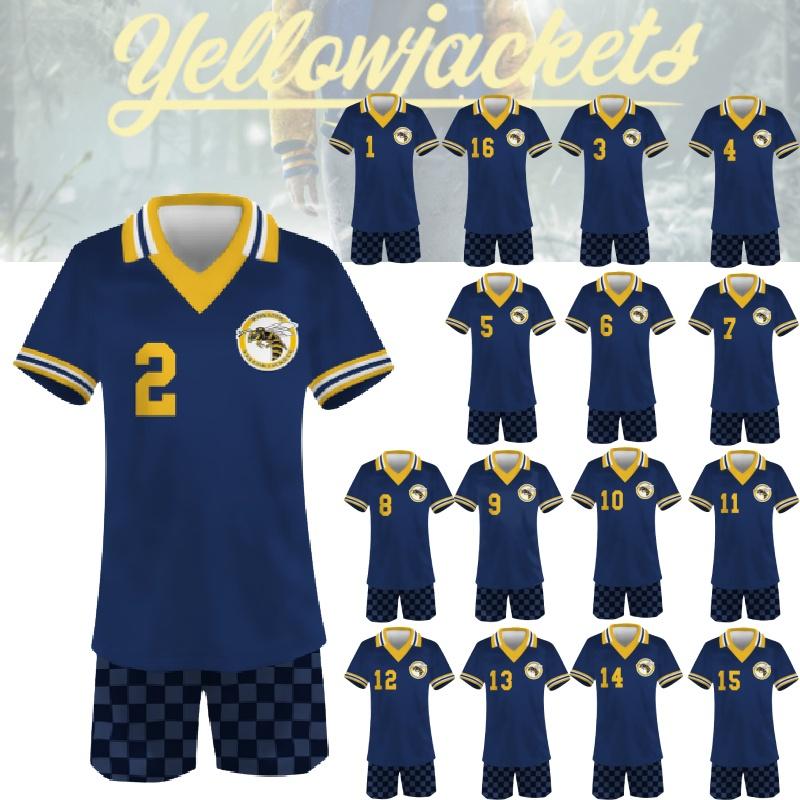 2 Season Yellowjackets Sports Shortsleeved Shorts Suit Number One To Sixteen