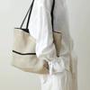 Canvas Tote Bag Women's 2025 New Japanese Lazy Wind Large-capacity Cotton and Linen Shoulder Bag Commuter Tote Bag