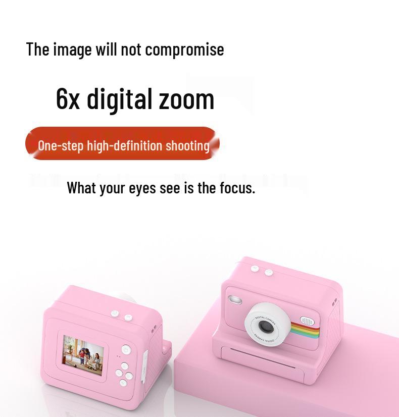 High-Definition Children's Instant Print Camera with Video Recording
