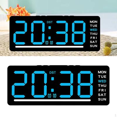 Dijital Saat Masa Hediyeleri Sıcaklık Kolay Okunabilen Duvar LED'li Oturma Odası İçin