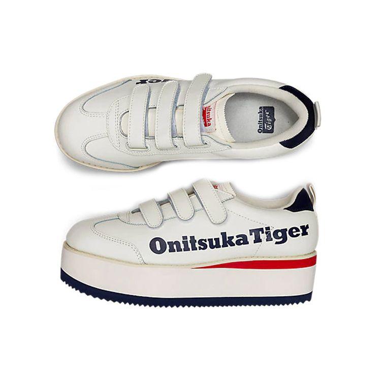 ONITSUKA TIGER Womens Off White Delegation Leather Low Top Skate Shoes 1182A207-112