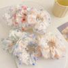 6Pcs Korean Style Mesh Large Intestine Headband Girls Tie Their Hair with A Ponytail Headband High Elasticity Colonic Hair Ring