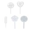 50 Pcs Sauce Droppers Small Cupcake Pipettes Mini Squeeze Transfer Pipettes Pastries Stuffed Dispenser Liquor Injectors