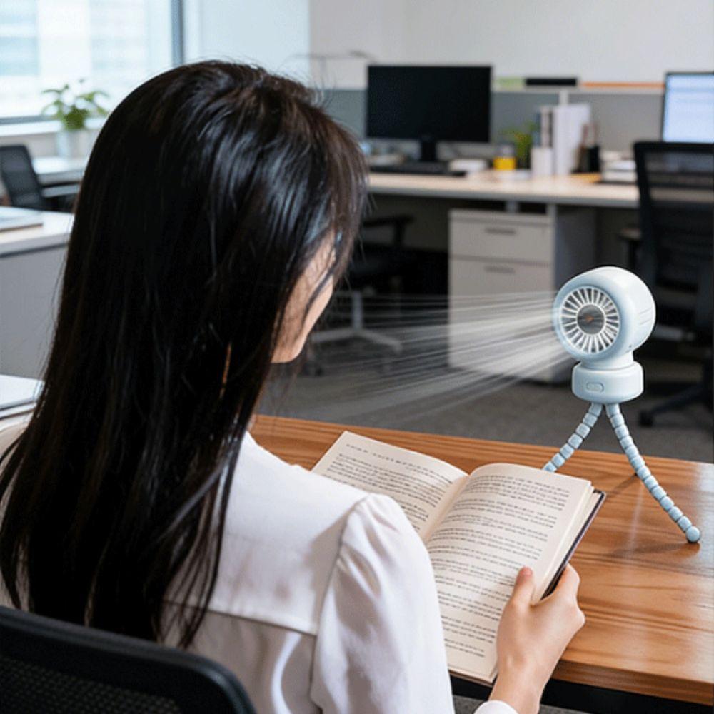 12H Runtime Stroller Fan 3600mAh Clip Fan Healthy Wind Octopus Clip Fan  Children Use