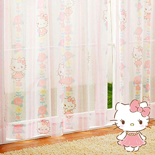 Sanrio Kitty Spetsgardinsset om 2 Bredd 100 x 133cm Längd SB-522-S