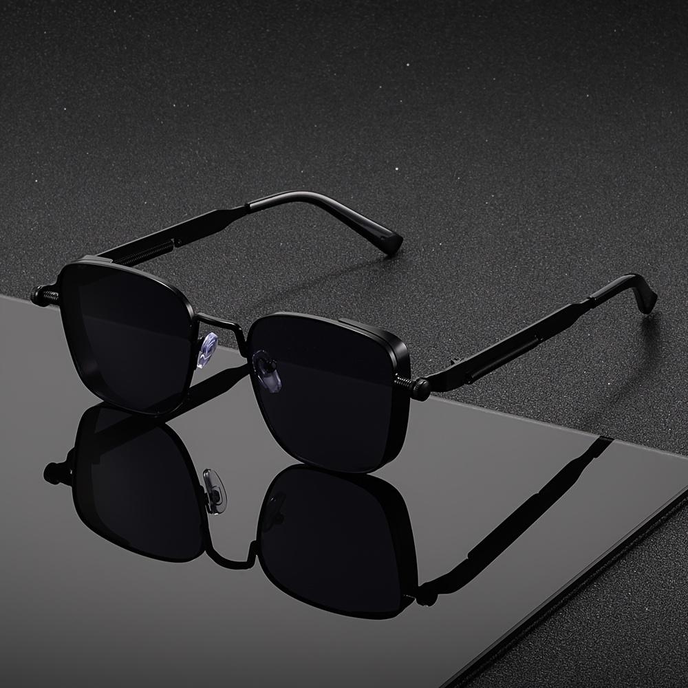 Retro Steampunk Kwadratowe Okulary Przeciwsłoneczne Metalowa Oprawka Unisex Modne Okulary do Aktywności Imprez Festiwali