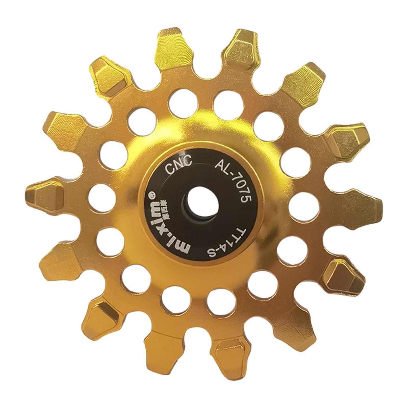 

Bike Rear Derailleur Pulley Components Bike Accessories Lightweight Bearing золотий