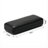 Fashion Simple Pu Leather Glasses Metal Square Portable Sunglasses Case Women Men Stress Resistant Eyewear Storage Box