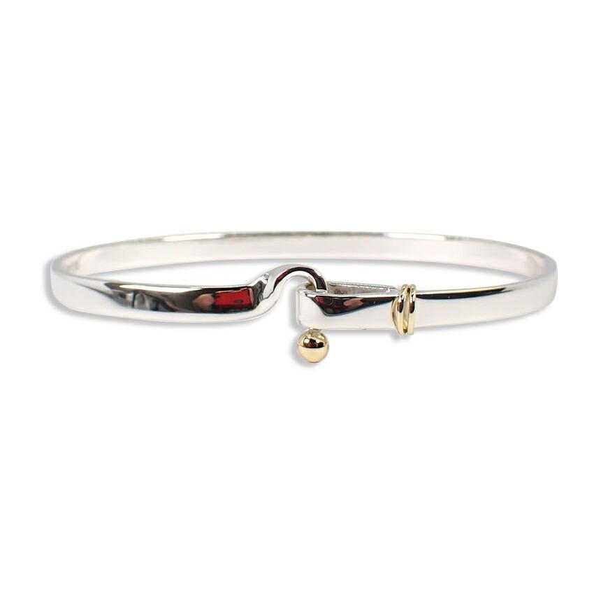 

[Б/у] Браслет TIFFANY/Tiffany 925/750 с комбинированным крючком и ушком [g298-88]