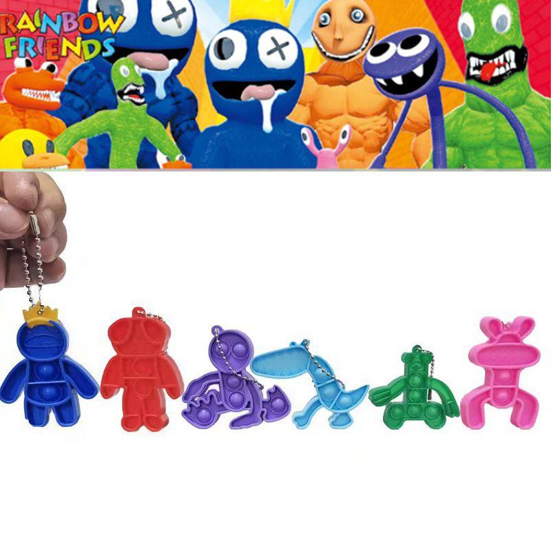 Roblox Rainbow Friends Keychain High Quality Silicone Bag Pendant Doll For Kids Xmas Gifts