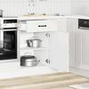 Vidaxl Kitchen Base Cabinet, Kalmar, White, Wood-based Material