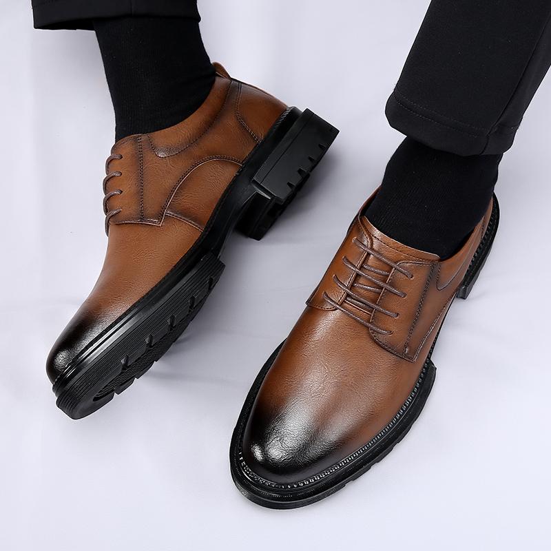 New men's formal leather shoes Fashionable minimalist design Wedding Outdoor Party work Office  Leisure business men's shoes