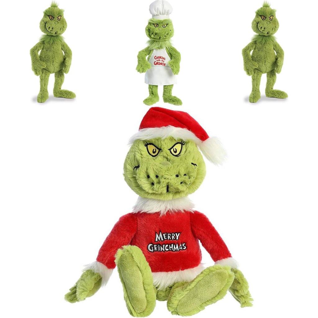 Grinch Vianočný Kuchár Oblečenie Plyšové Hračky Vypchaté Bábiky Darček pre Deti Mäkké Prítulné