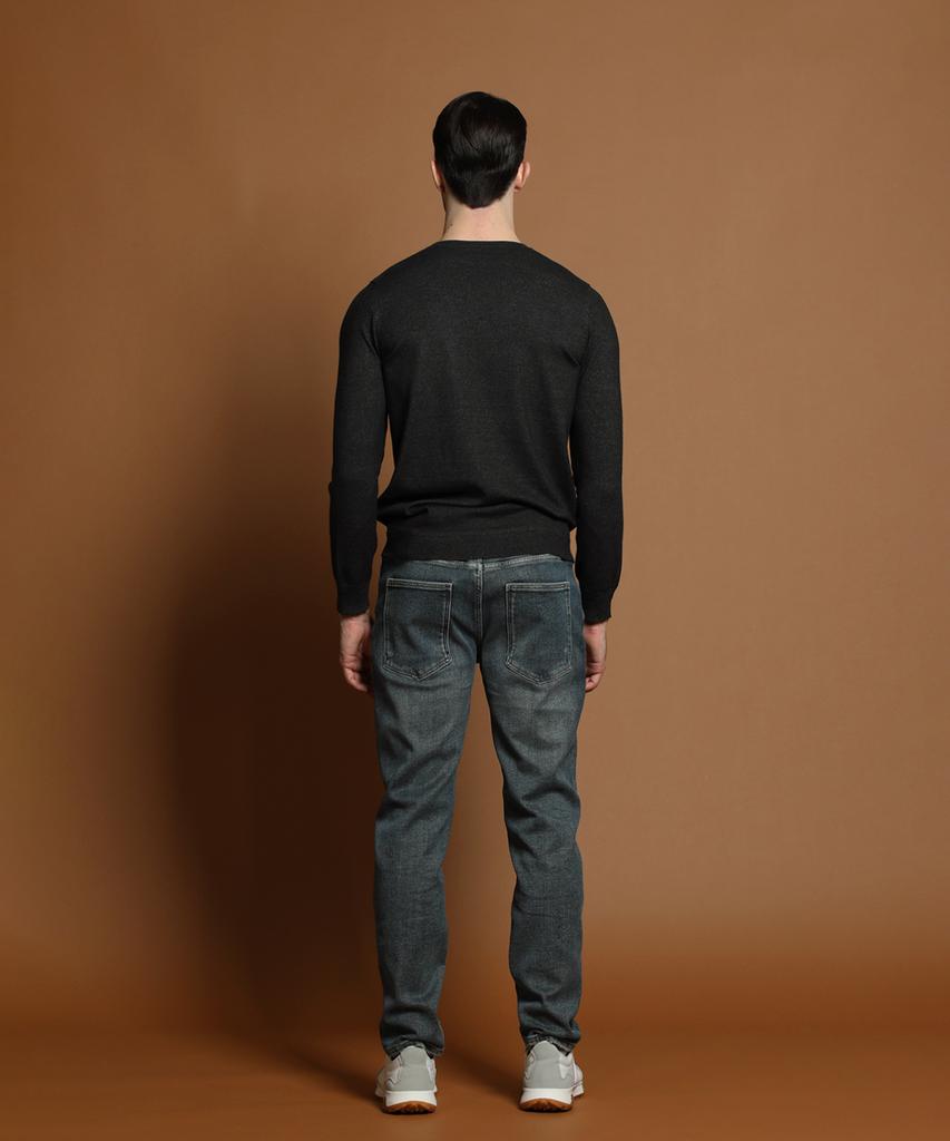 PANICALE Black Unisex Slim Fit Soft Pocket Knit