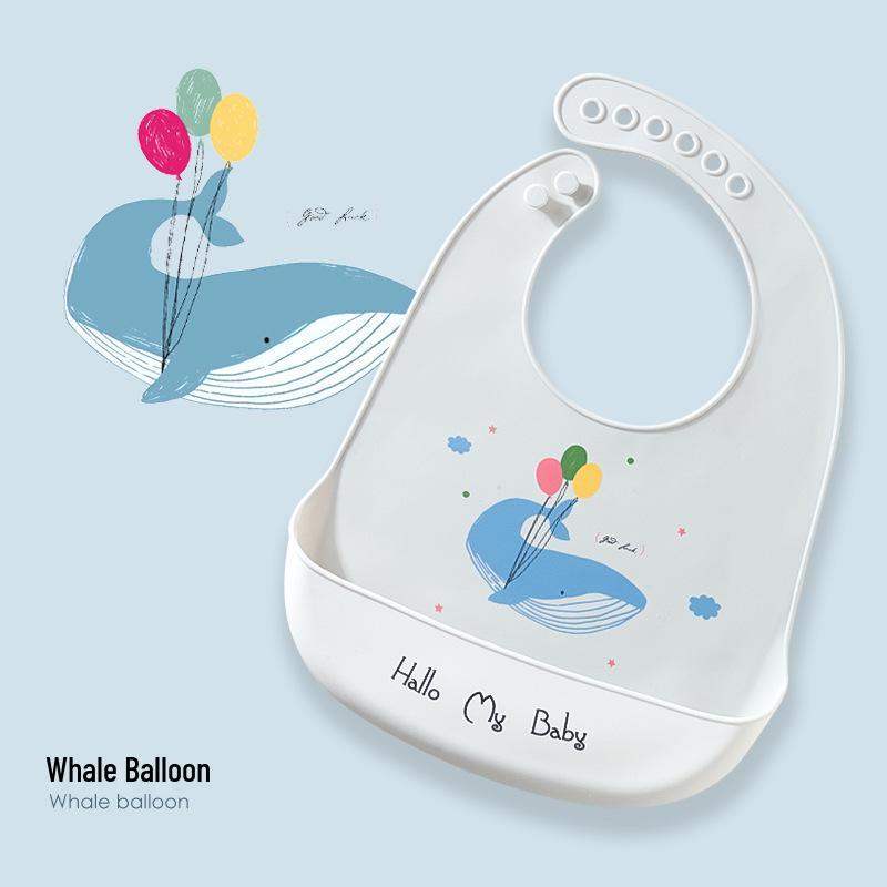 Waterproof Silicone Baby Bib - Stain-Resistant, Ideal for Kindergarten and Mealtime
