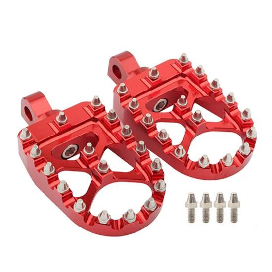 Motorcycle Wide Foot Pegs MX Rotating Bobber Style Footrest For Harley Sportster Iron 883 XL Dyna Fatboy Wide Glide Street Bob