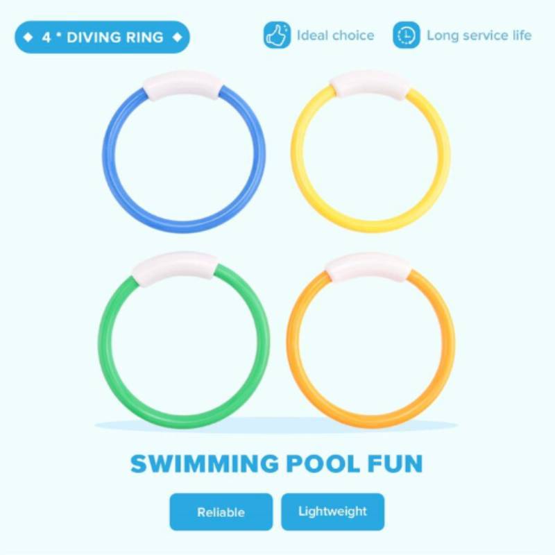 Childrens Diving Toys Set With Interactive Fish And Water Rings For Pool Fun