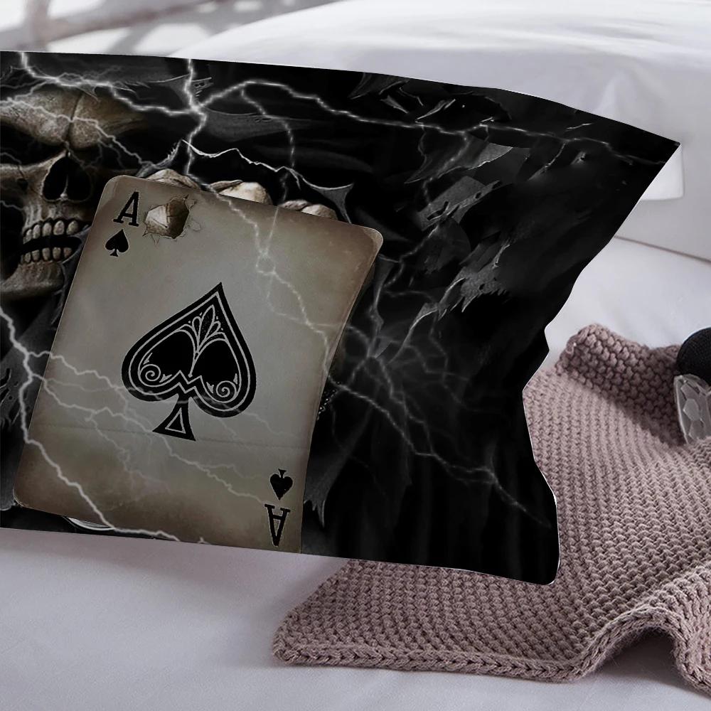 Bed Linens Lightning Poker Kull Bedroom Comforter Set Bedding-set Hot Quilt Cover Set Singel Double Bed Linen Ropa De Cama