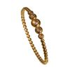  European and American fashion couple size round beads with diamonds titanium steel  light luxury high-end niche 