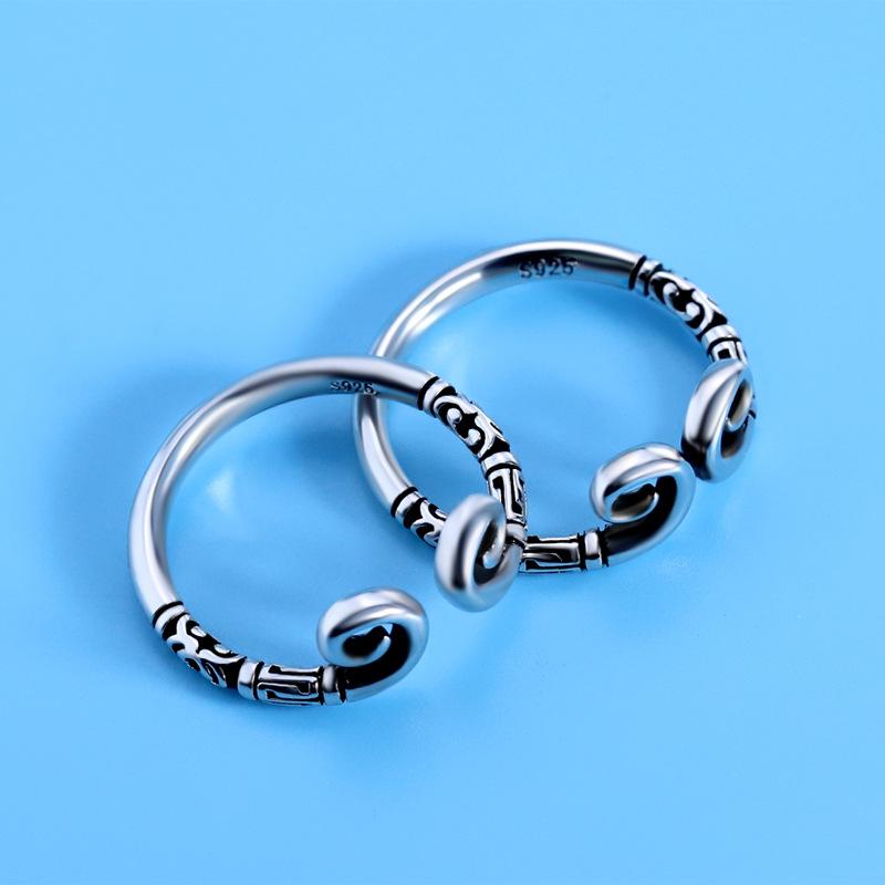 Opening Vintage Ring Female Simple Cold Wind Adjustable Index Finger Ring Small Fresh Personalized Finger Ring