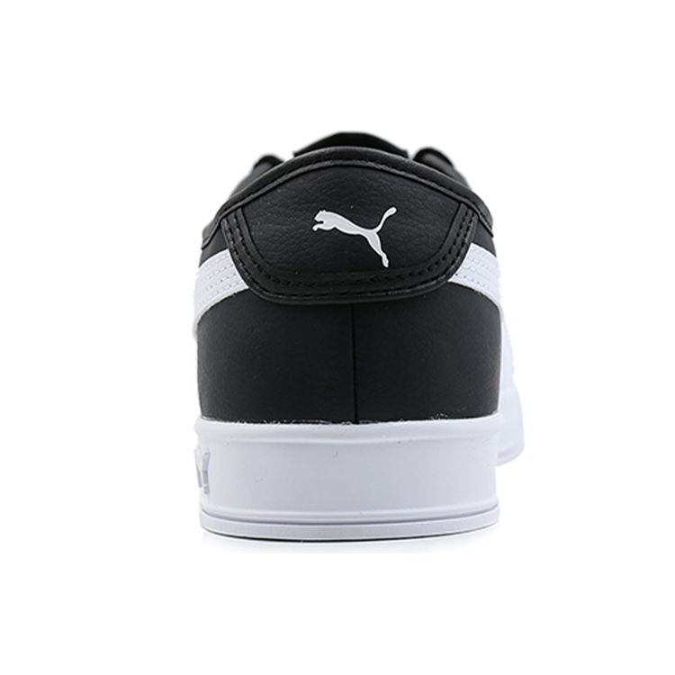 Puma Smash V2 Vulc SL Retro Breathable Lightweight Low-Top Skate Shoes Unisex Sneakers Black White 367308-01