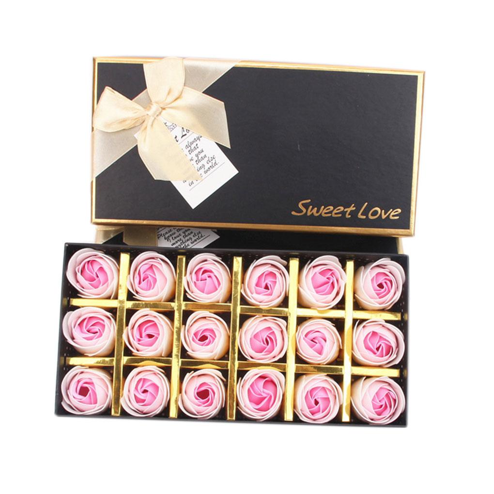 

Мыльный цветок Красивая имитация розы для пар Подарок на День святого Валентина 18 white powder