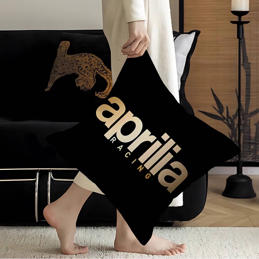 Motorcycle AApriliaS Pillow Covers Cartoon Sofa Decorative Home Doublesided Printing Short Plush Cute Cushion Cover