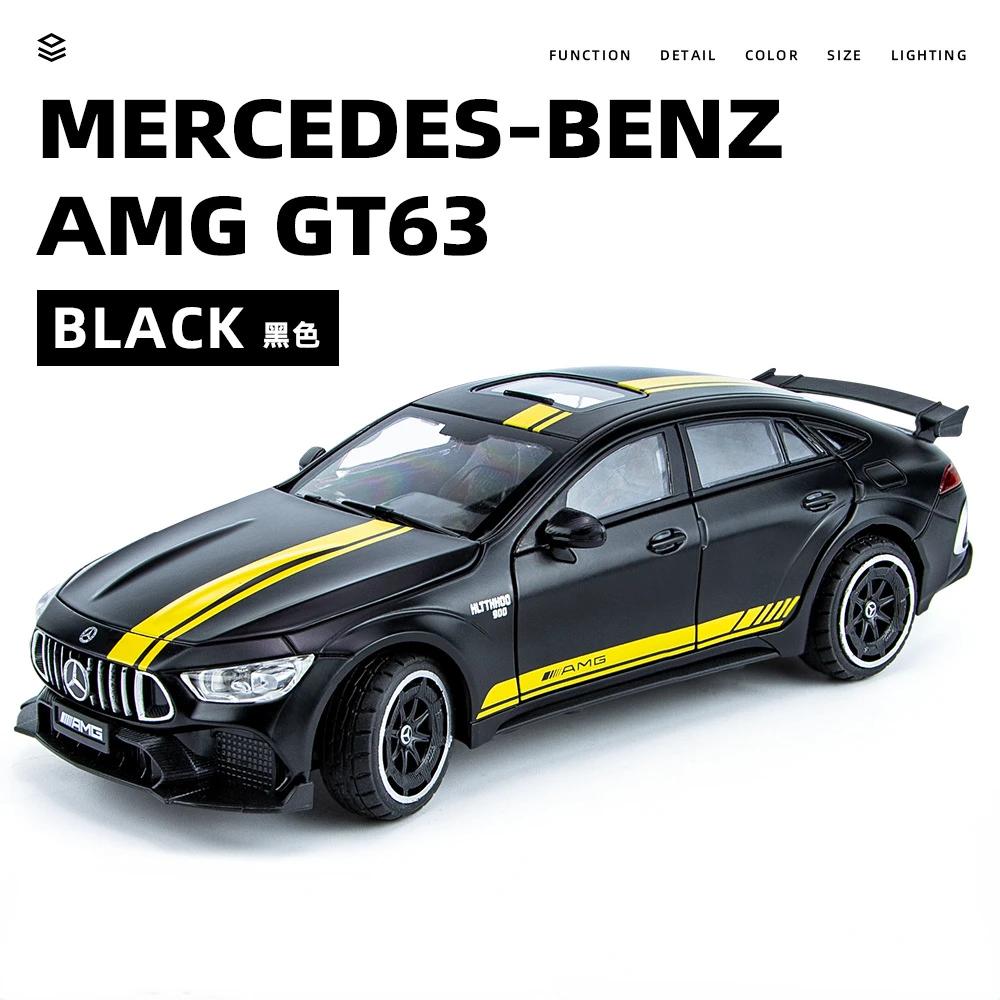 1:24 Mercedes Benz AMG GT63 Alloy Car Model Diecasts Metal Racing Car Simulation Sound Light Collection Kids Toy Gift