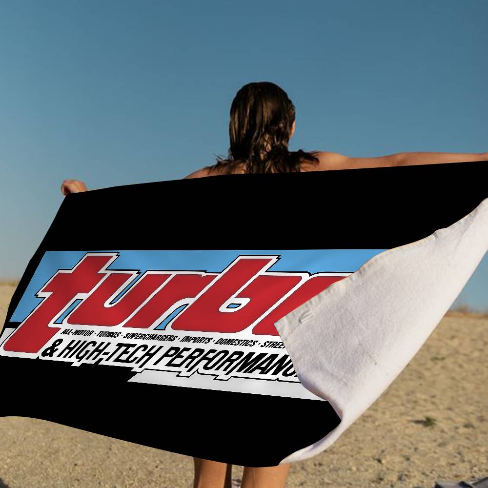T-Turbo Logo Badetuch Mikrofaser Weich Wasserabsorbierend Atmungsaktiv Für Mädchen Kinder Dekorativ Cartoon Strandtuch