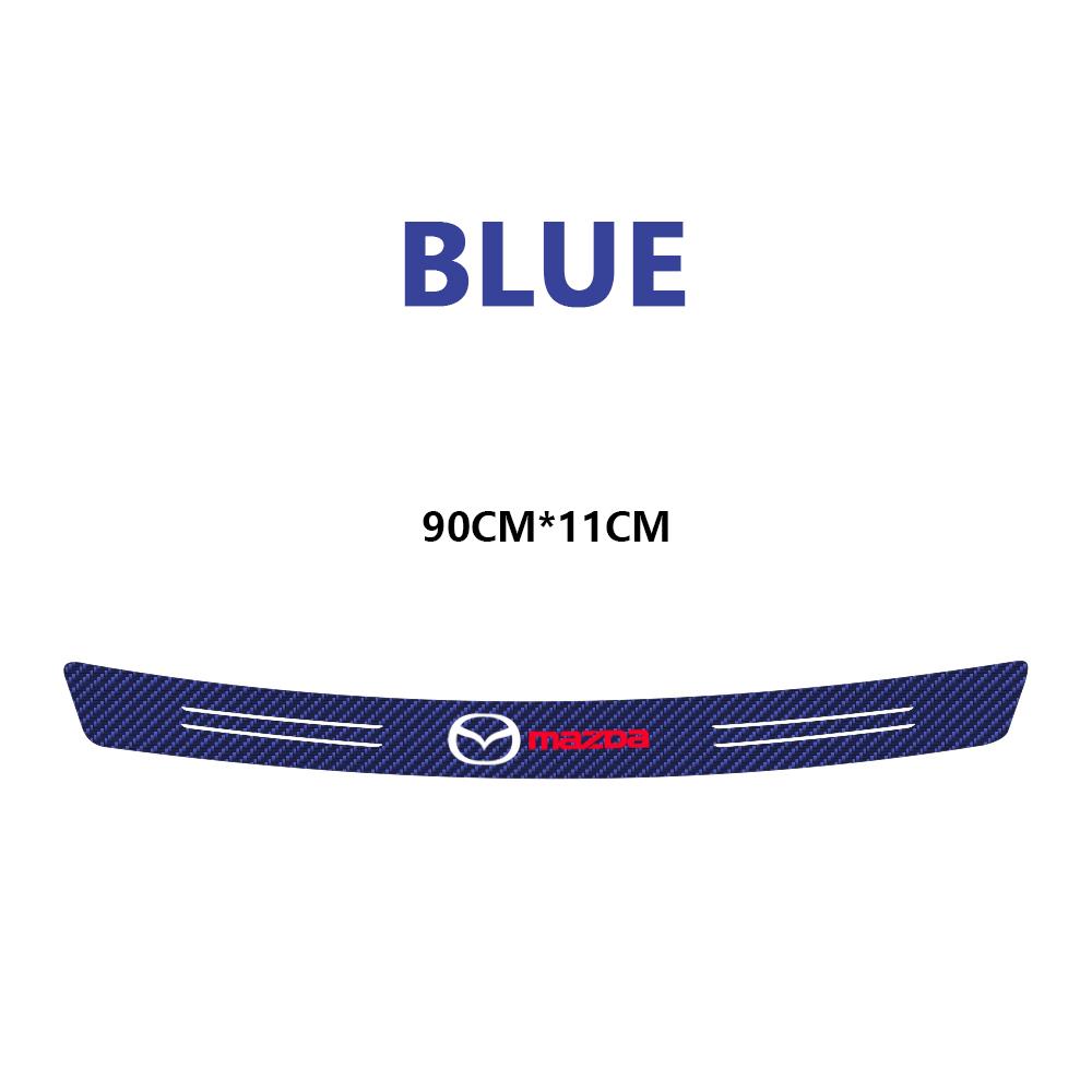 Car Rear Bumper Trunk Carbon Fiber Protective Sticker Anti-scratch Protective Film For Mazda 3 6 CX-3 CX-5 Axela CX-8 MS Demio