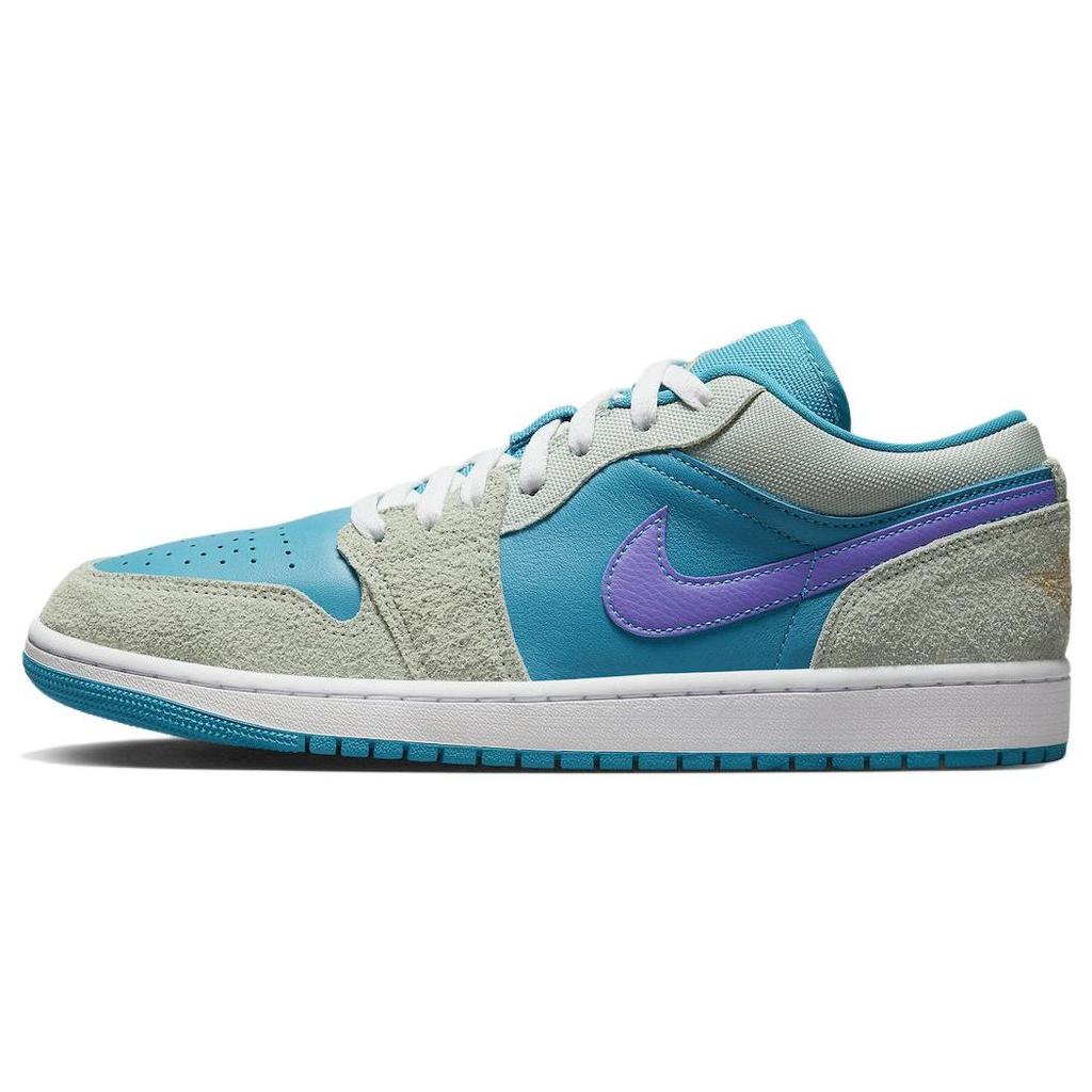 Air Jordan 1 Low SE Aquatone Concord Men Sneakers Blue Pistachio-Frost Psychic-Purple DX4334-300