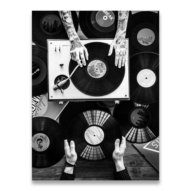 

Энтузиасты виниловых пластинок, настенная живопись, холст, живопись, скандинавские постеры и печать в стиле ретро 21cm×30cm NoFrame