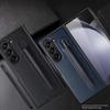 Samsung Z Fold6/Fold5 Lychee Pattern Leather Phone Case with Pen Holder