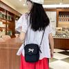 Women Bow Fashion Shoulder Bag Adjustable Strap Trendy Crossbody Bag Solid Color Daily Sports Messenger Bag Purses And Handbags