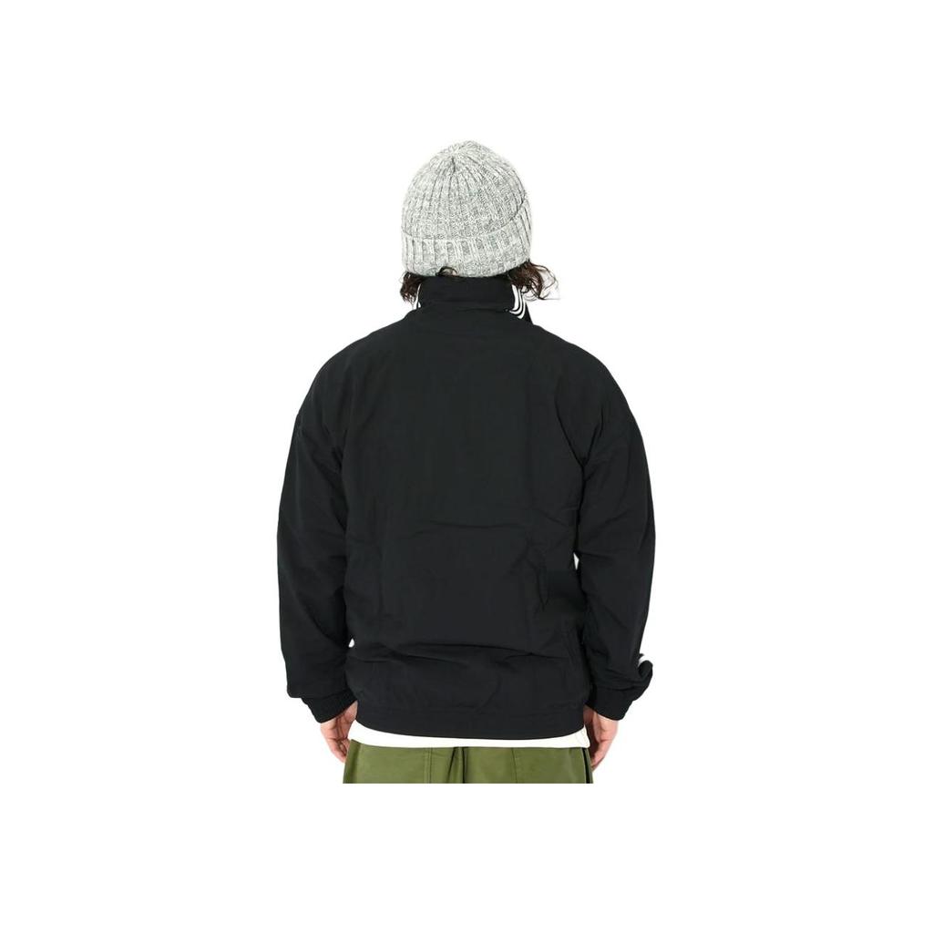 Adidas Originals Trefoil Logo Stripe Print Jacket Men Outerwear Black IA6359