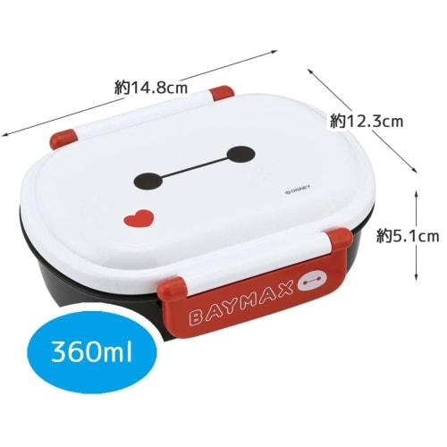 Skater Children's Lunch Box, 360ml, Antibacterial, Disney Baymax Design, Made In Japan, QAF2BAAG-A
