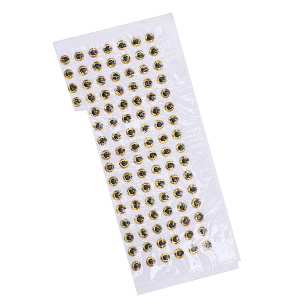 100Pcs Fish Eyes 4mm   3D Round Soft   Lightweight Delicate Fishing Lure Eyes
