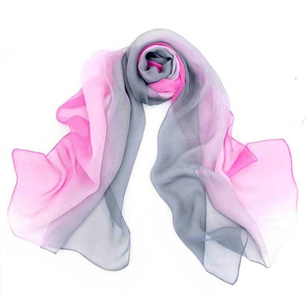 Damen Haartücher Stirnband Halstuch Hijab Schal Stola Kopftücher Seidenschal Chiffonschal