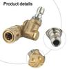 Efficient Cleaning 360 Degree Pivoting Coupler Pivoting Cleaning Nozzle Alloy Material Must-have Cleaning Tool