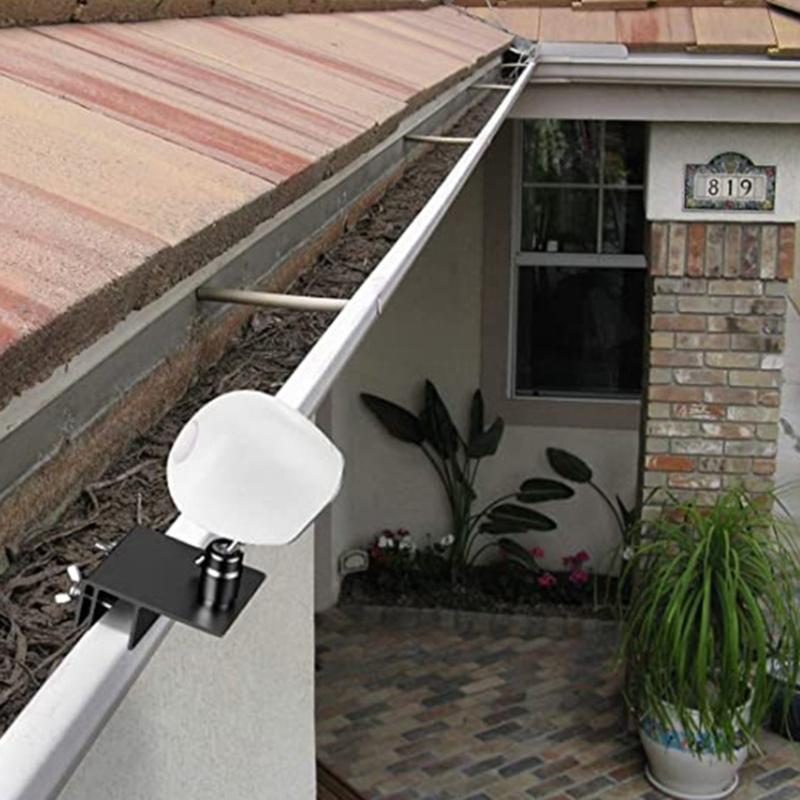 Sustainable Solar Panel Aluminum Bracket Rack Holder for Gutter Mounting Adjustable Angle Designing for Security Cameras