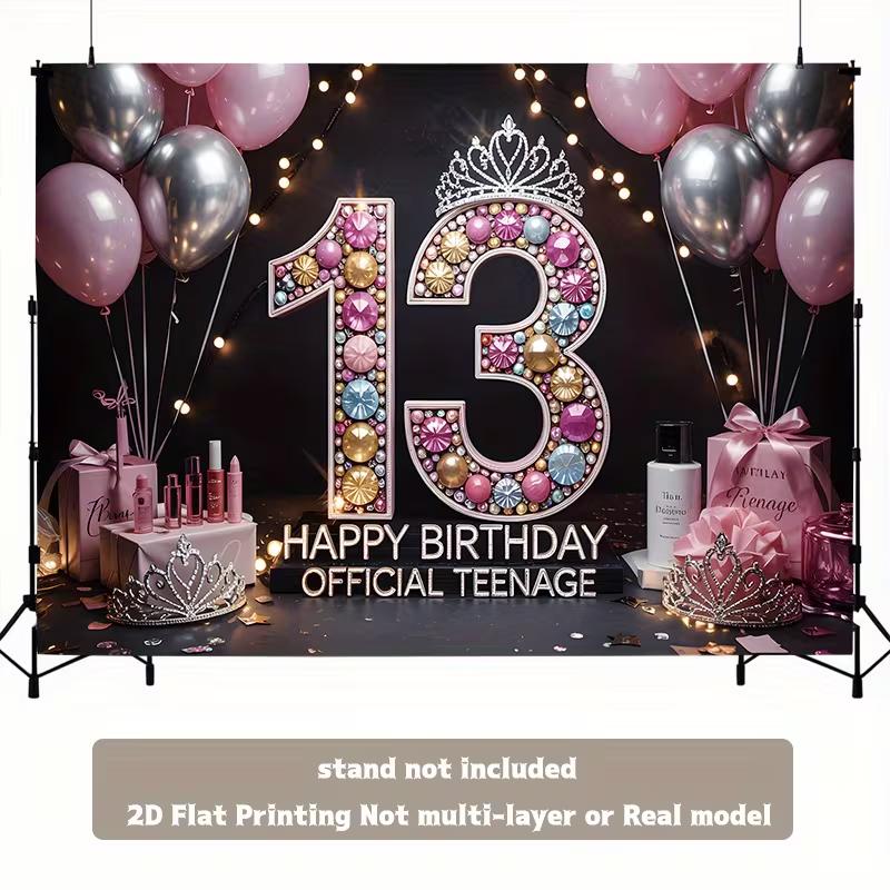 2D Make-up & Geschenk 13. Geburtstag Mädchen Fotografie Kulisse
