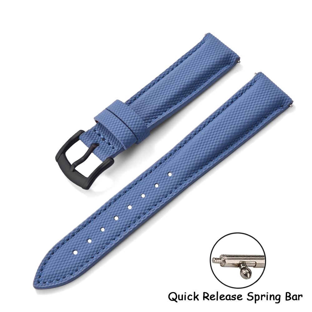 New Coated Sailcloth Strap 18/19/20/22mm Sport Fabric Waterproof WristBand Universal Accessories For Smart Watch Huawei/Samsung