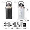 CB Japan BEGA Sports Bottle 1.9 SANTECO Vacuum Insulated Sports Bottle, Large Capacity 1.9L, White, with Easy-to-Carry Handle, StrawDirect Opening,