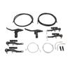 V Type Bike Brake Set with Brake Lever Brake Cable Complete Sensitive Braking Bike Front Rear Brake Kit for Replacement