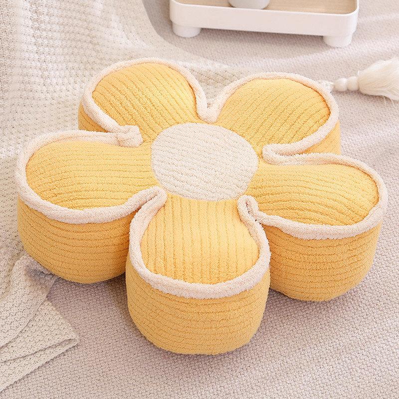 Soft Stuffed Flower Extra Thick Cushion Girly Room Decor Pillow Lifelike Sunflower Plush Toys Baby Kids Birthday Gift 50/65cm