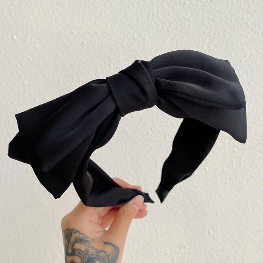 PROLY New Fashion Women Headband Double-Layer Bow Knot Hairband Classic Point Headwear Girls Summer Hair Accessories