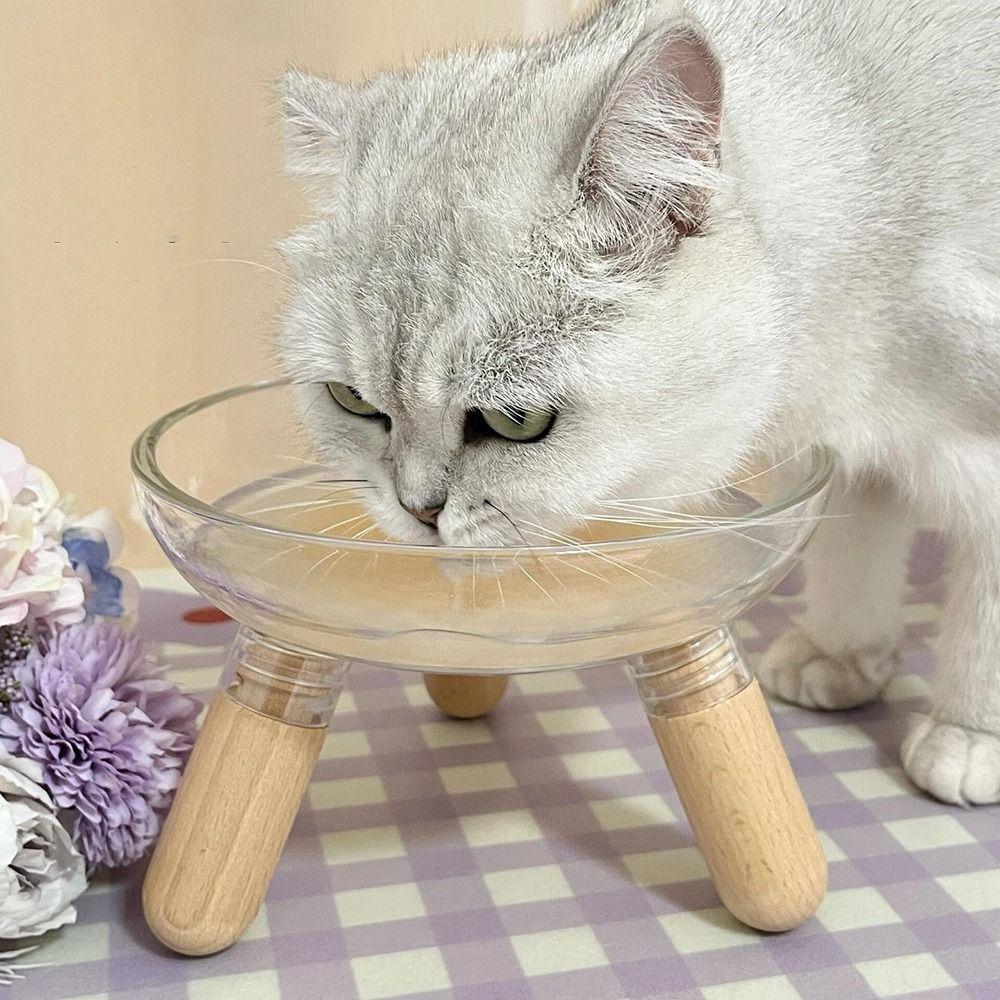Protect Neck Elevated Cat Bowl Large Diameter Ins Cat Feeding Dishes Dry/Wet Food